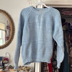 L.L. Bean Sky Blue Knit Pullover